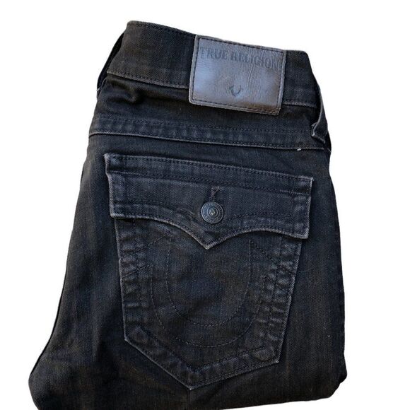 TRUE religion jeans size 30 ROCCO relaxed skinny gray - Picture 7 of 12